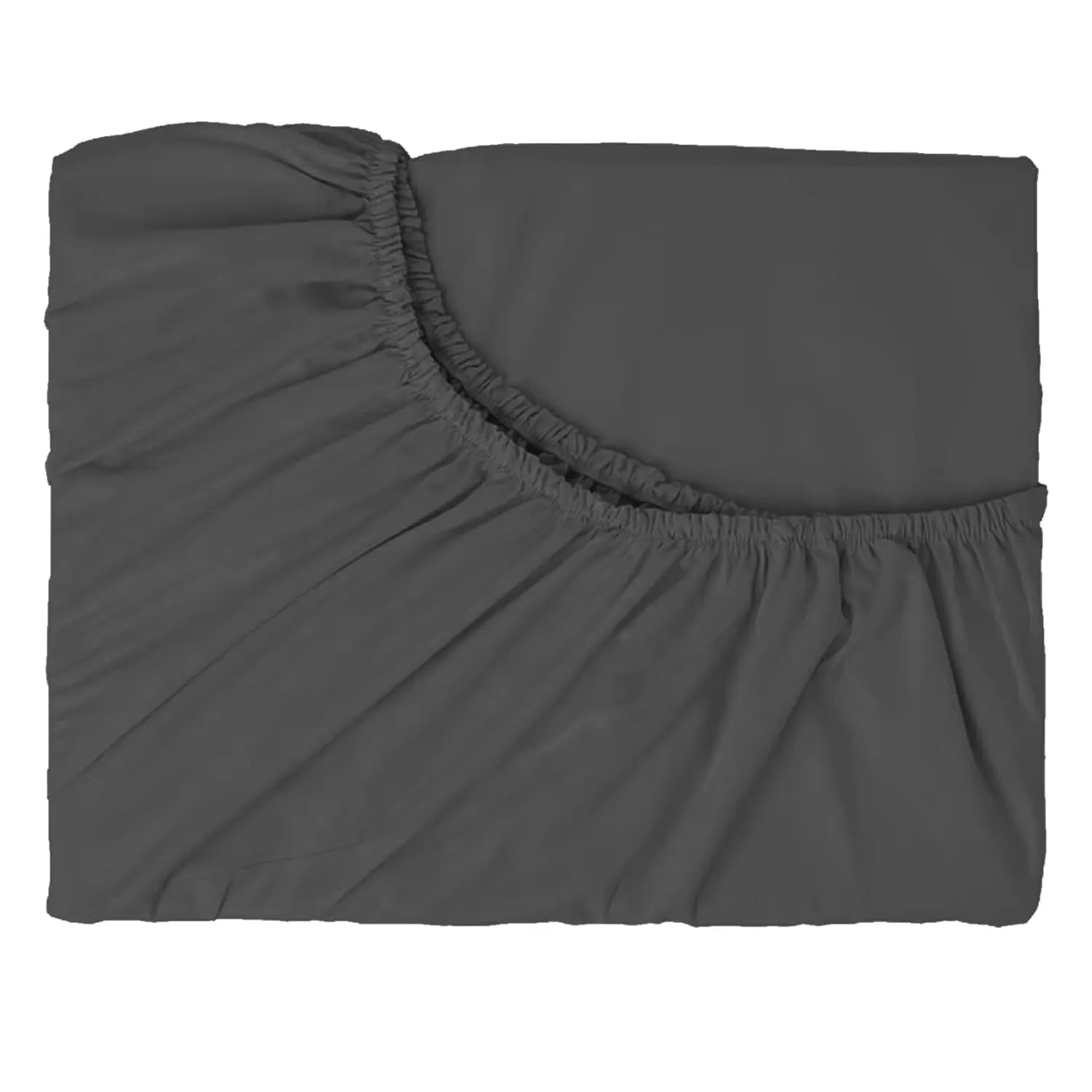 Hotel Quality Fitted Sheet - 1 Piece Fitted Sheet  -Breathable Bedding - Wrinkle, Fade, Stain Resistant- 16inch/40cm Deep Pocket Fitted Bed Sheet-Wrinkle and Fade Resistant,(Dark gray,King Single) - Image 2