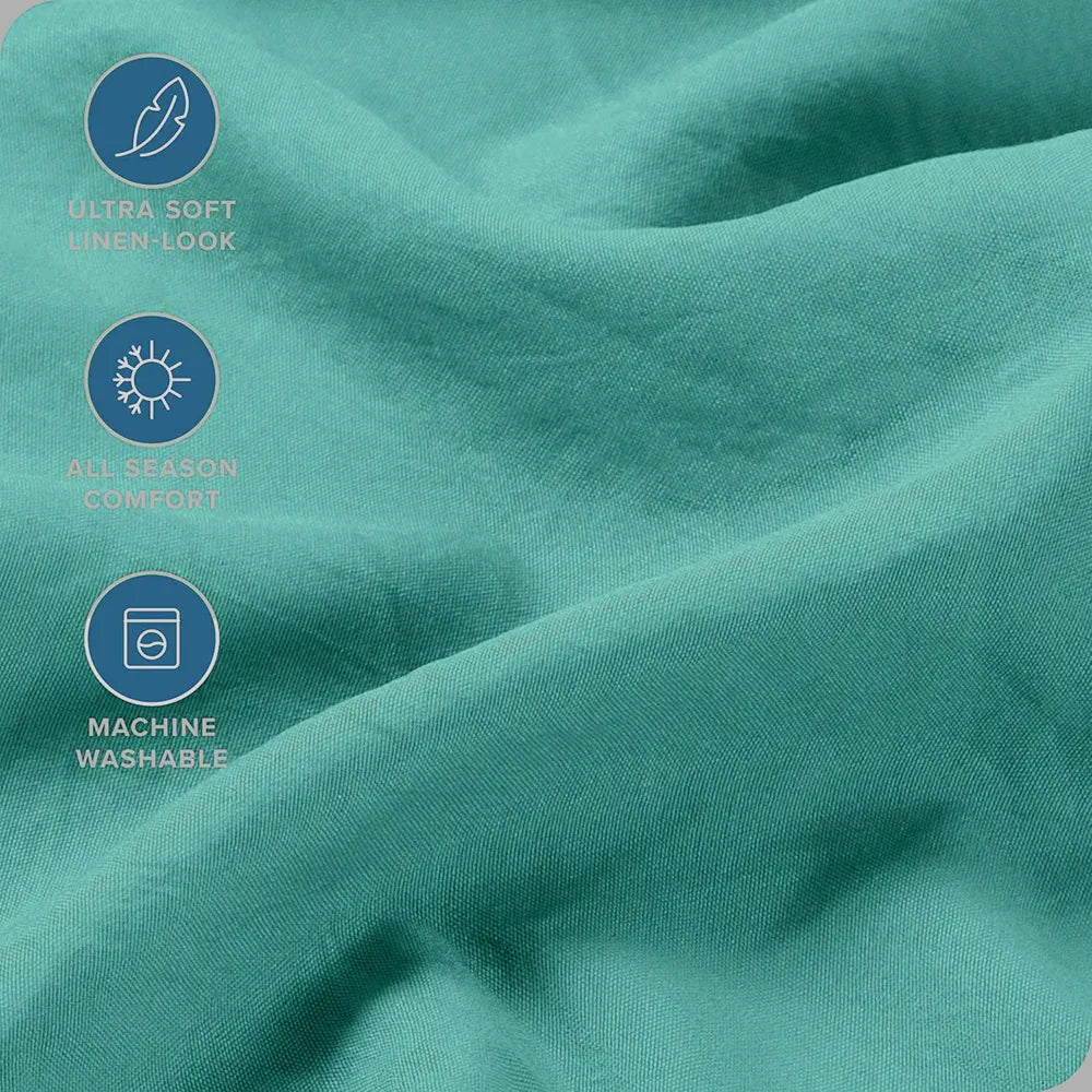 Hotel Quality Fitted Sheet - 1 Piece Fitted Sheet  -Breathable Bedding - Wrinkle, Fade, Stain Resistant- 16inch/40cm Deep Pocket Fitted Bed Sheet-Wrinkle and Fade Resistant,(Biscay blue,Single) - Image 5