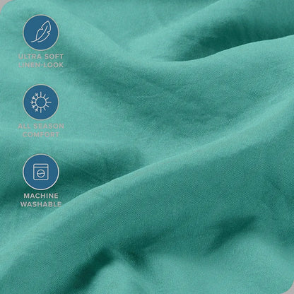 Hotel Quality Fitted Sheet - 1 Piece Fitted Sheet  -Breathable Bedding - Wrinkle, Fade, Stain Resistant- 16inch/40cm Deep Pocket Fitted Bed Sheet-Wrinkle and Fade Resistant,(Biscay blue,Single) - Image 5