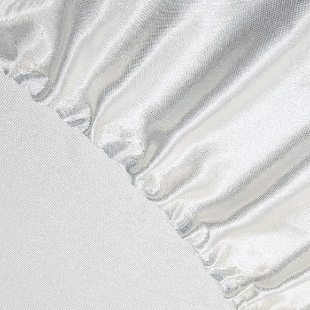 Art Silk Satin Sheet Set Hotel 4 Pieces Fitted/Flat Sheet Bedding Set-Luxury Soft Silky Sheets for Hair and Skin, Similar to Silk Bed Sheets Set 4 Pieces(King,White) - Image 3
