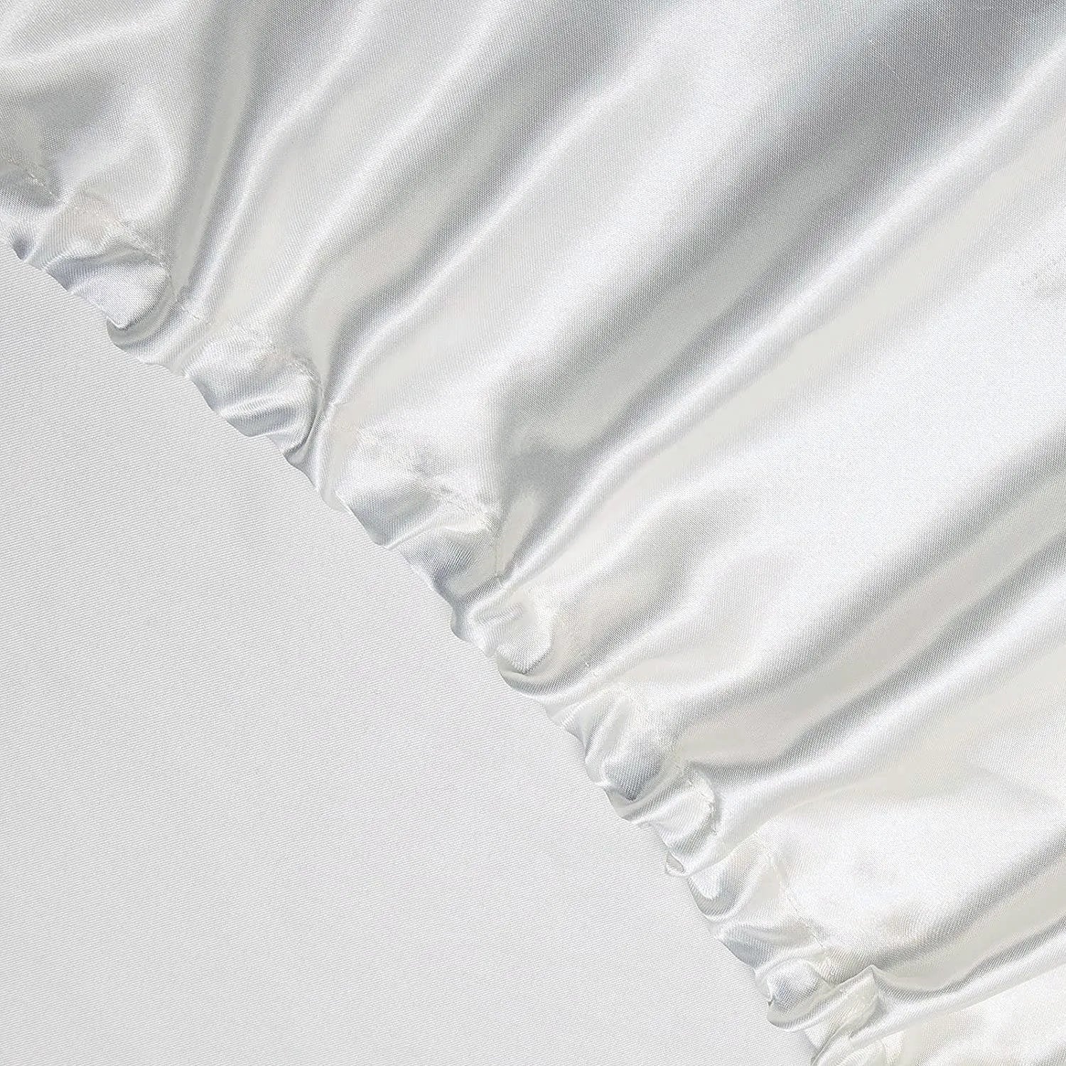 Art Silk Satin Sheet Set Hotel 4 Pieces Fitted/Flat Sheet Bedding Set-Luxury Soft Silky Sheets for Hair and Skin, Similar to Silk Bed Sheets Set 4 Pieces(Super King,White) - Image 2