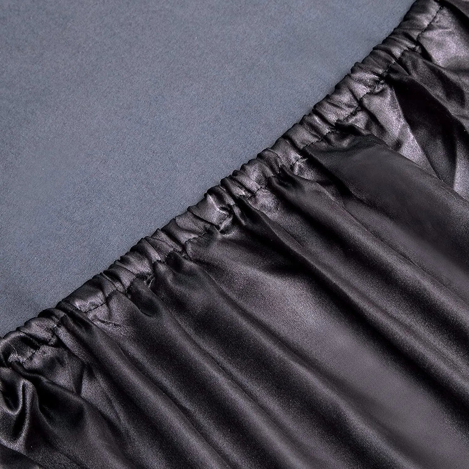 Art Silk Satin Sheet Set Hotel 4 Pieces Fitted/Flat Sheet Bedding Set-Luxury Soft Silky Sheets for Hair and Skin, Similar to Silk Bed Sheets Set 4 Pieces(Super King,Black) - Image 4