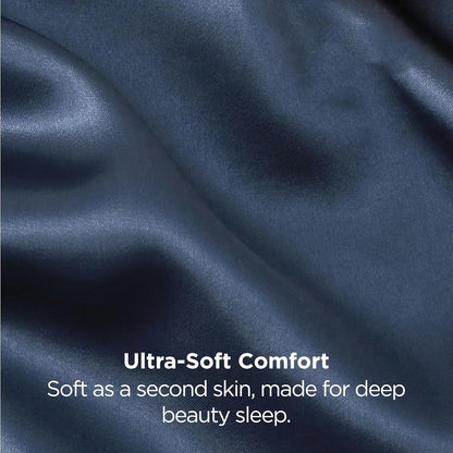 Silk Pillowcase for Hair and Skin Mulberry Silk Pillowcase Soft Breathable Smooth Both Sided Natural Silk Pillowcase with Envelope pocket Beauty Sleep Silk Pillow Case for Gift (2 Pack, Standard, Navy) - Image 5