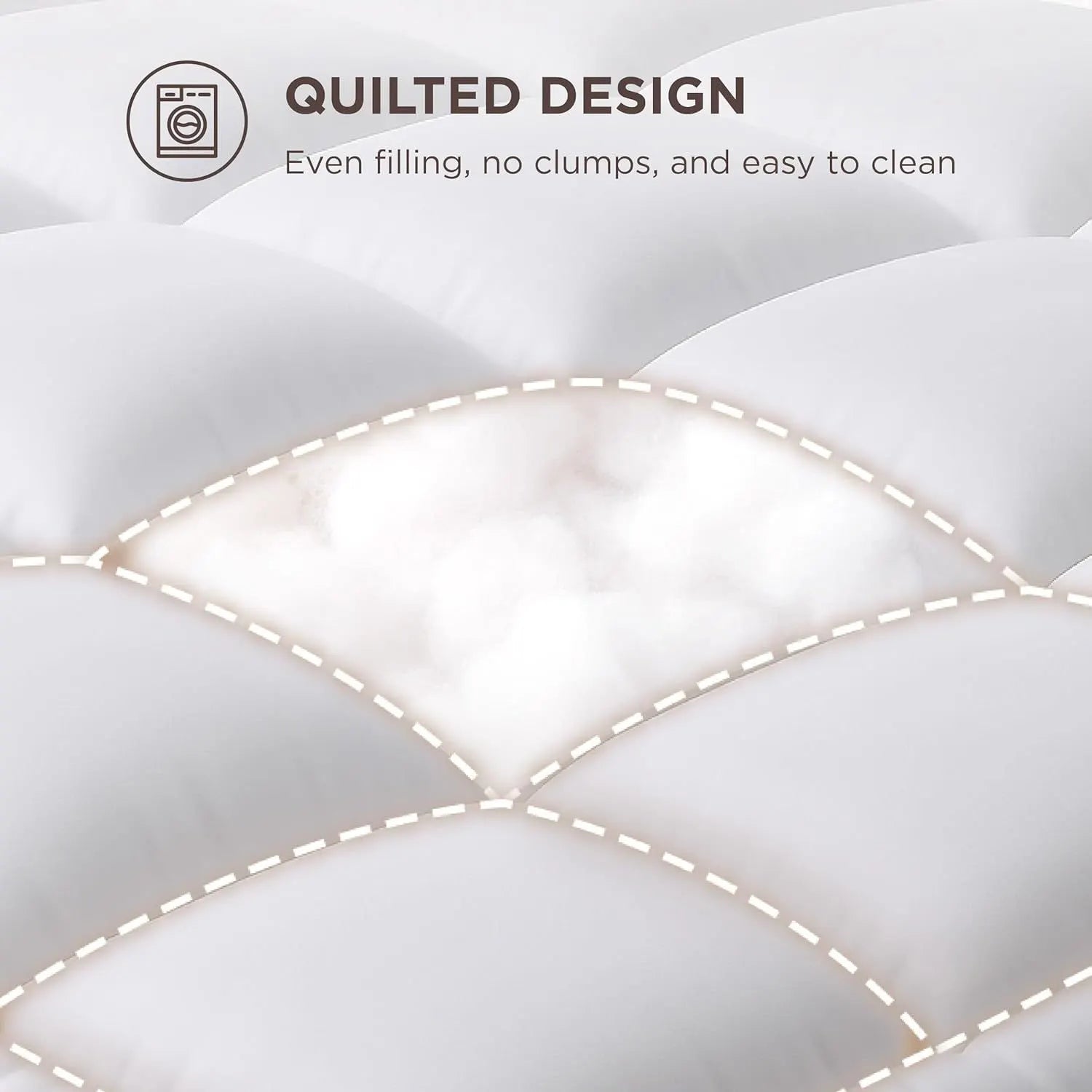 1000GSM Mattress Topper Viscose Derived from Bamboo, Thick Pillowtop Fitted Mattress Cover with 45cm Deep Skirt - Machine Washable Hypoallergenic(Double,white) - Image 7