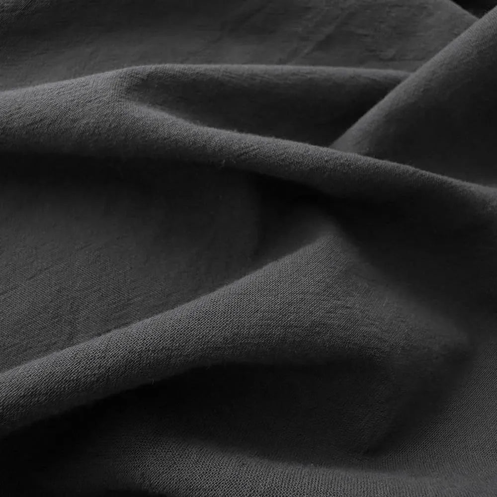 Hotel Soft Microfiber Duvet Cover Set-2000TC Quilt Cover Set & Pillowcases -1 Donna Cover Zipper Closure & 1 x Pillowcases-Breathable Bedding - Wrinkle, Fade, Stain Resistant(Black,Double) - Image 4