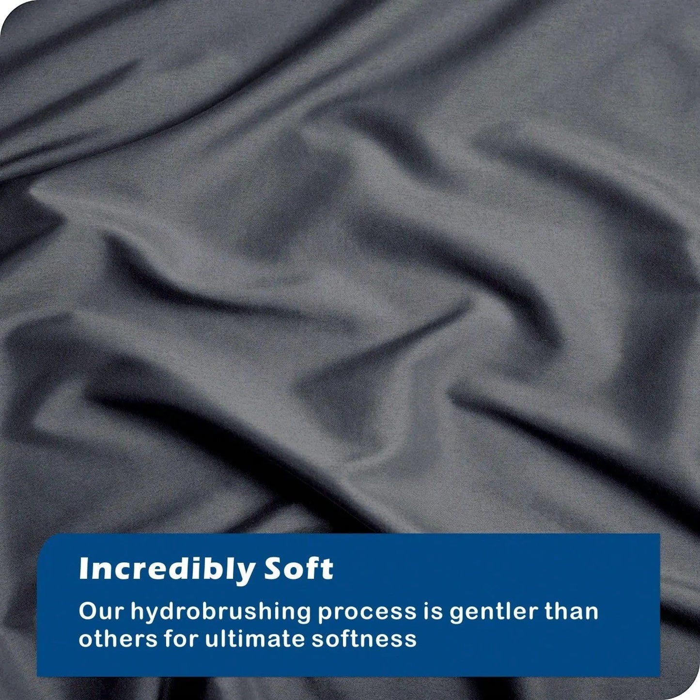 Hotel Soft Microfiber Duvet Cover Set-2000TC Quilt Cover Set & Pillowcases -1 Donna Cover Zipper Closure & 1 x Pillowcases-Breathable Bedding - Wrinkle, Fade, Stain Resistant(Dark gray,King) - Image 6