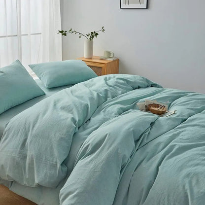 Hotel Soft Microfiber Duvet Cover Set-2000TC Quilt Cover Set & Pillowcases -1 Donna Cover Zipper Closure & 1 x Pillowcases-Breathable Bedding - Wrinkle, Fade, Stain Resistant(Ice Blue,King Single) - Image 2
