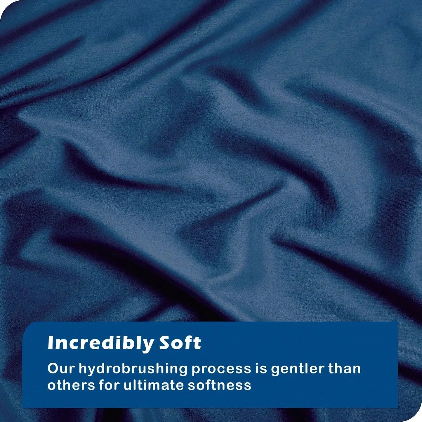 Hotel Soft Microfiber Duvet Cover Set-2000TC Quilt Cover Set & Pillowcases -1 Donna Cover Zipper Closure & 1 x Pillowcases-Breathable Bedding - Wrinkle, Fade, Stain Resistant(Navy,Queen) - Image 7