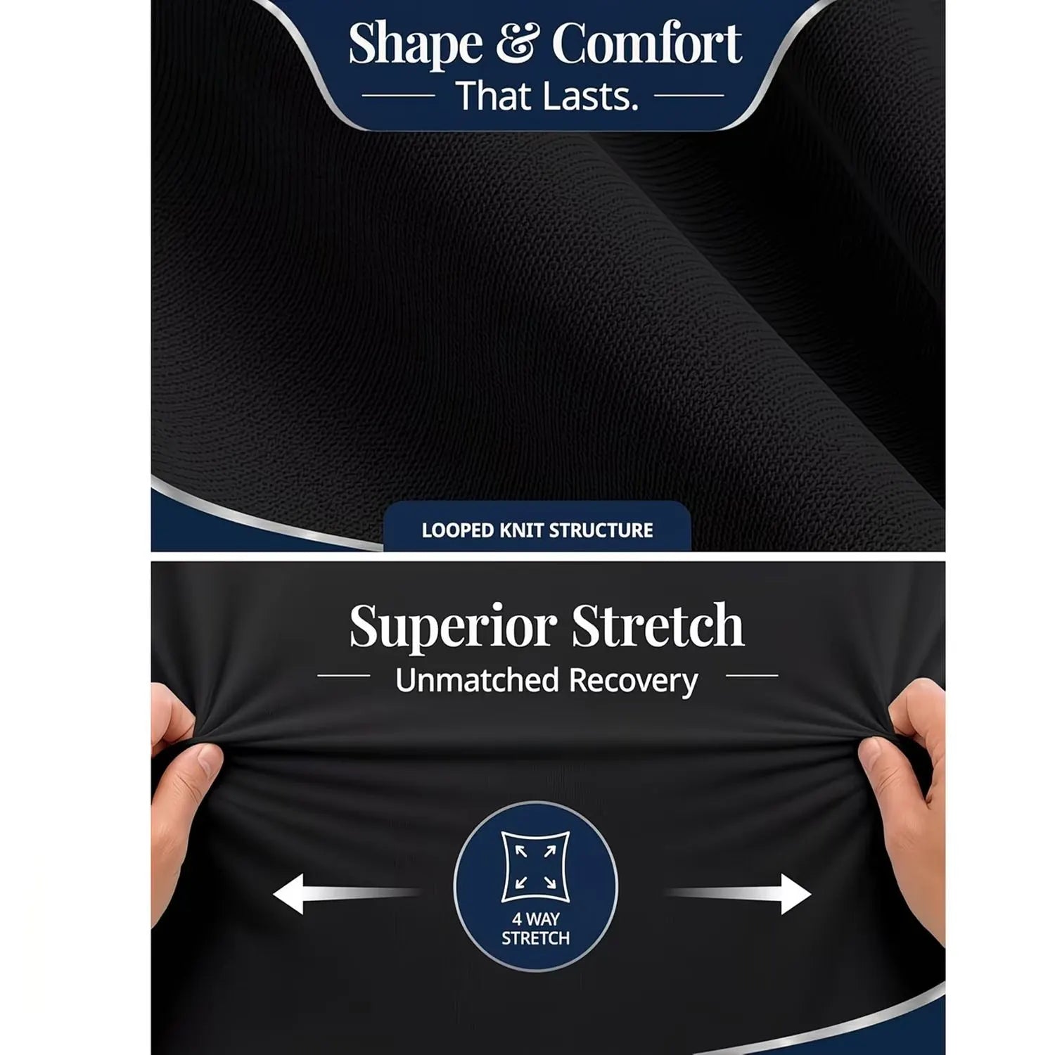 Hotel Quality Fitted Sheet - 1 Piece Fitted Sheet  -Breathable Bedding - Wrinkle, Fade, Stain Resistant- 16inch/40cm Deep Pocket Fitted Bed Sheet-Wrinkle and Fade Resistant,(Black,Queen) - Image 4