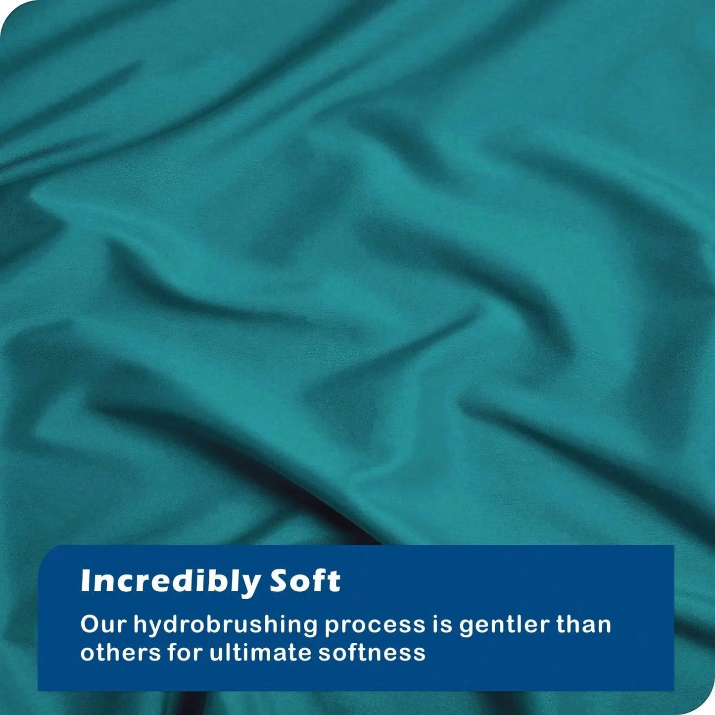 Hotel Soft Microfiber Duvet Cover Set-2000TC Quilt Cover Set & Pillowcases -1 Donna Cover Zipper Closure & 1 x Pillowcases-Breathable Bedding - Wrinkle, Fade, Stain Resistant(Biscay blue,Super King) - Image 6