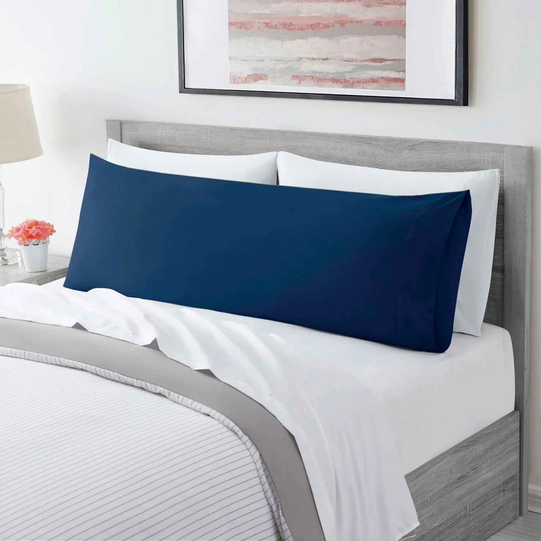 Ultra Soft Microfiber Body Pillow Cover/Pillowcases with Envelope-style pocket (50cm x 150cm Body Pillow Cover,navy)