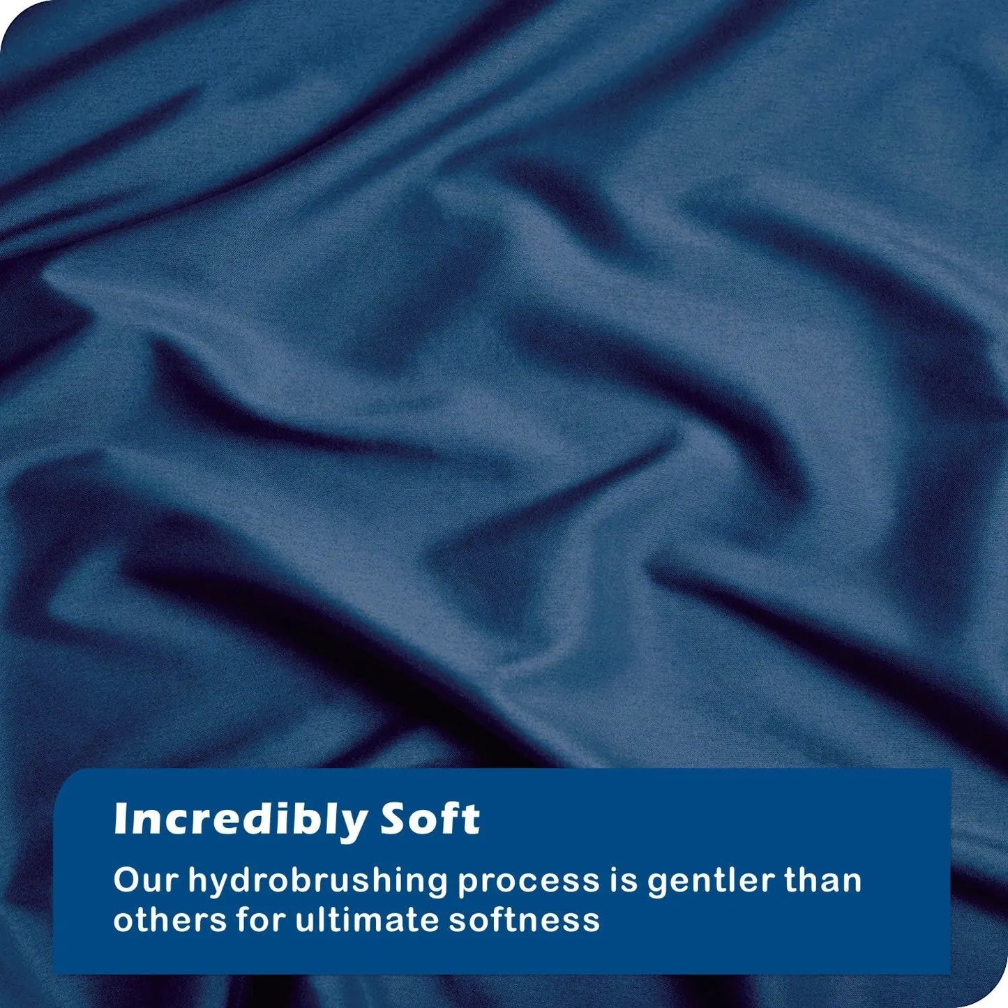3 Piece Hotel Soft Microfiber Quilt Cover Set-2000TC Duvet/Donna Cover Set & Pillowcases -1 Quilt Cover Zipper Closure & 1 x Pillowcases-Breathable Bedding - Wrinkle, Fade, Stain Resistant(Navy,Double) - Image 4