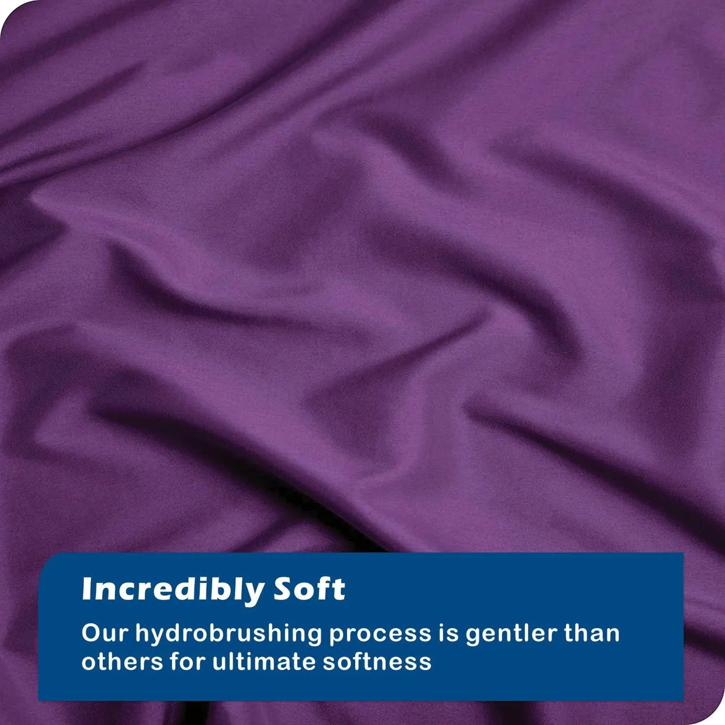 3 Piece Hotel Soft Microfiber Quilt Cover Set-2000TC Duvet/Donna Cover Set & Pillowcases -1 Quilt Cover Zipper Closure & 1 x Pillowcases-Breathable Bedding - Wrinkle, Fade, Stain Resistant(Purple,Double) - Image 4