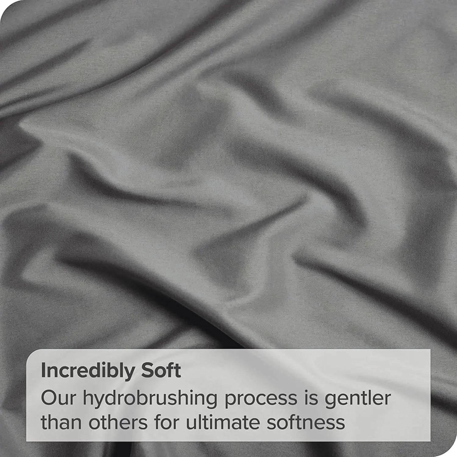 3 Piece Fitted Sheet Set- Fitted Sheet & Pillowcases -Breathable Bedding - Wrinkle, Fade, Stain Resistant- 40cm Deep Pocket Fitted Bed Sheet Set(Grey,Double) - Image 7