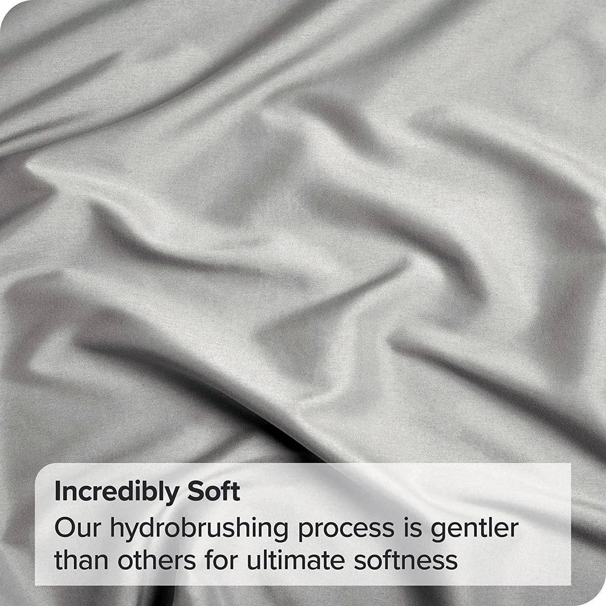 4 Piece Bed Sheet Set- Bedding Sheets & Pillowcases -Breathable Bedding - Wrinkle, Fade, Stain Resistant-Deep Pocket Flat Fitted Bed Sheet Set(Silver-gray,Double) - Image 4