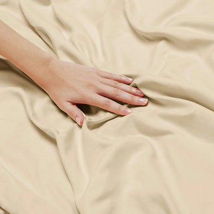Elegant Comfort Premium Hotel Quality 1-Piece Double Flat Sheet, Luxury and Softest 2000 Thread Count Bedding Flat Sheet(Double,Cream White) - Image 2
