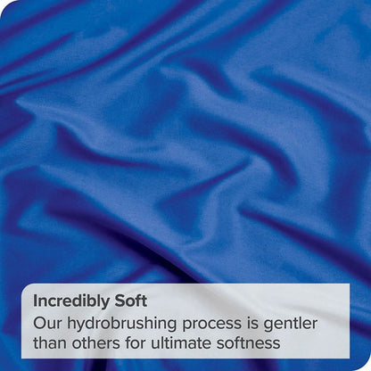 Elegant Comfort Premium Hotel Quality 1-Piece King Flat Sheet, Luxury and Softest 2000 Thread Count Bedding Flat Sheet(King,Royal blue) - Image 3