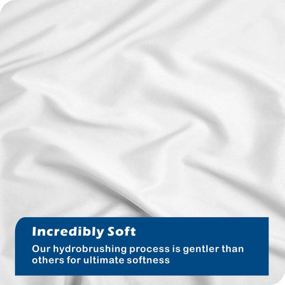 2 Piece Hotel Soft Microfiber Quilt Cover Set-2000TC Duvet/Donna Cover Set & Pillowcases -1 Quilt Cover Zipper Closure & 1 x Pillowcases-Breathable Bedding - Wrinkle, Fade, Stain Resistant(White,King Single) - Image 4