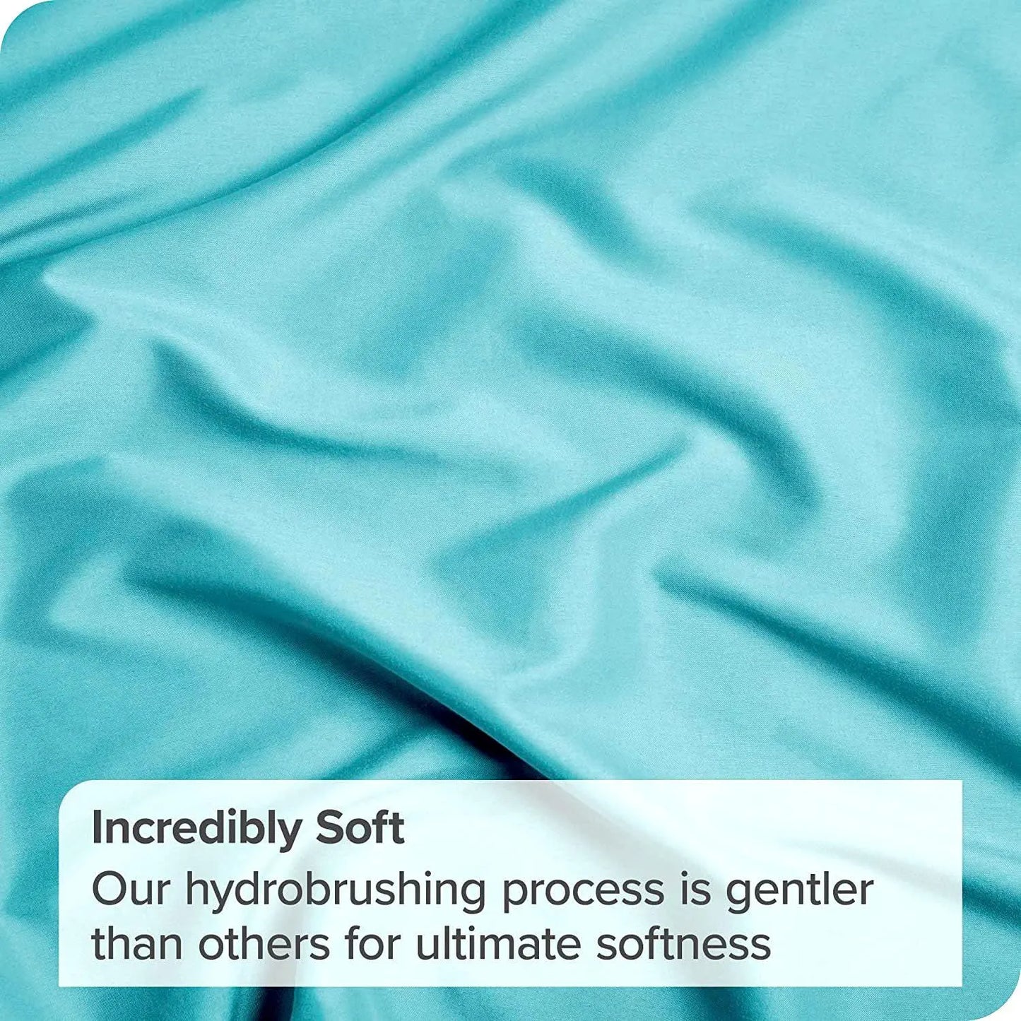 2 Piece Fitted Sheet Set- Fitted Sheet & Pillowcases -Breathable Bedding - Wrinkle, Fade, Stain Resistant- 40cm Deep Pocket Fitted Bed Sheet Set(Ice blue,King Single) - Image 7