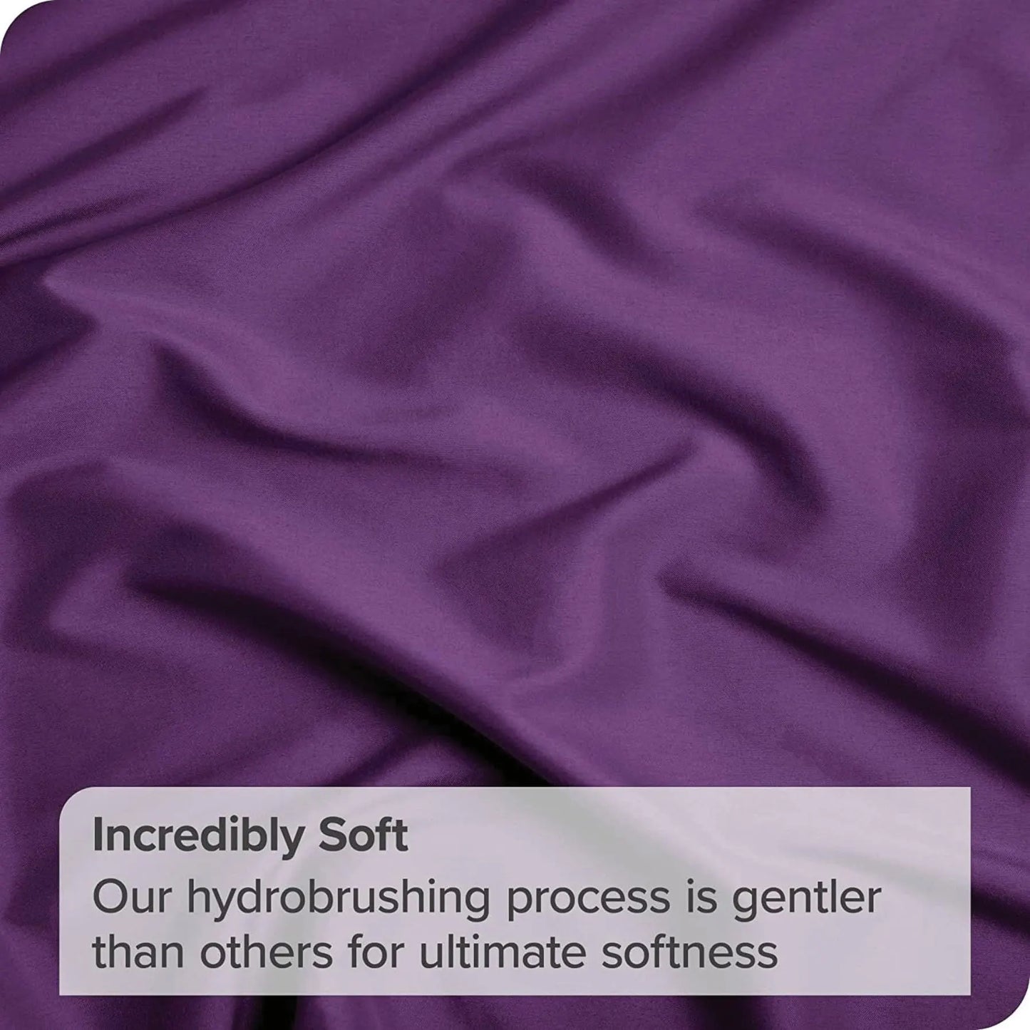 2 Piece Fitted Sheet Set- Fitted Sheet & Pillowcases -Breathable Bedding - Wrinkle, Fade, Stain Resistant- 40cm Deep Pocket Fitted Bed Sheet Set(Purple,King Single) - Image 8