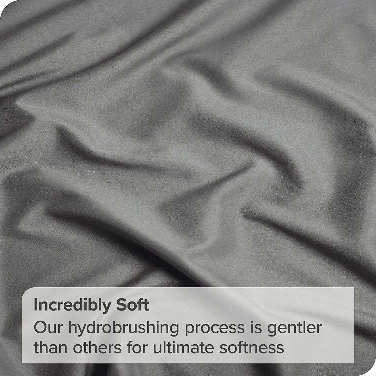 3 Piece Bed Sheet Set- Bedding Sheets & Pillowcases -Breathable Bedding - Wrinkle, Fade, Stain Resistant-Deep Pocket Flat Fitted Bed Sheet Set(Grey,King Single) - Image 3