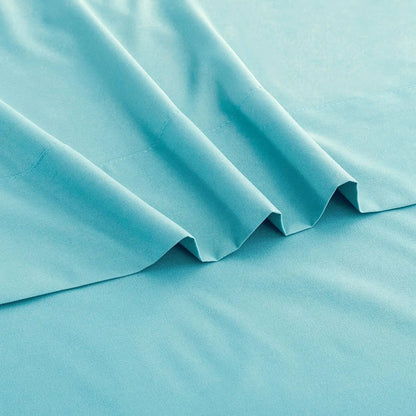 Elegant Comfort Premium Hotel Quality 1-Piece King Single Flat Sheet, Luxury and Softest 2000 Thread Count Bedding Flat Sheet(King Single,Ice blue) - Image 2