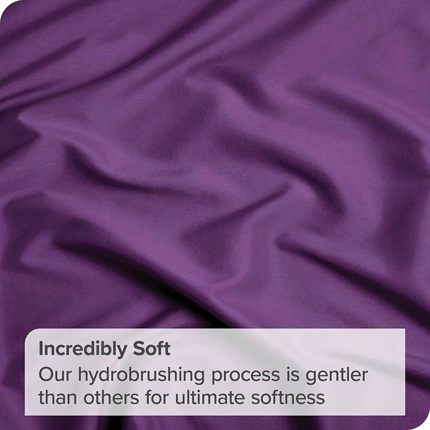 3 Piece Bed Sheet Set- Bedding Sheets & Pillowcases -Breathable Bedding - Wrinkle, Fade, Stain Resistant-Deep Pocket Flat Fitted Bed Sheet Set(Purple,Single) - Image 3