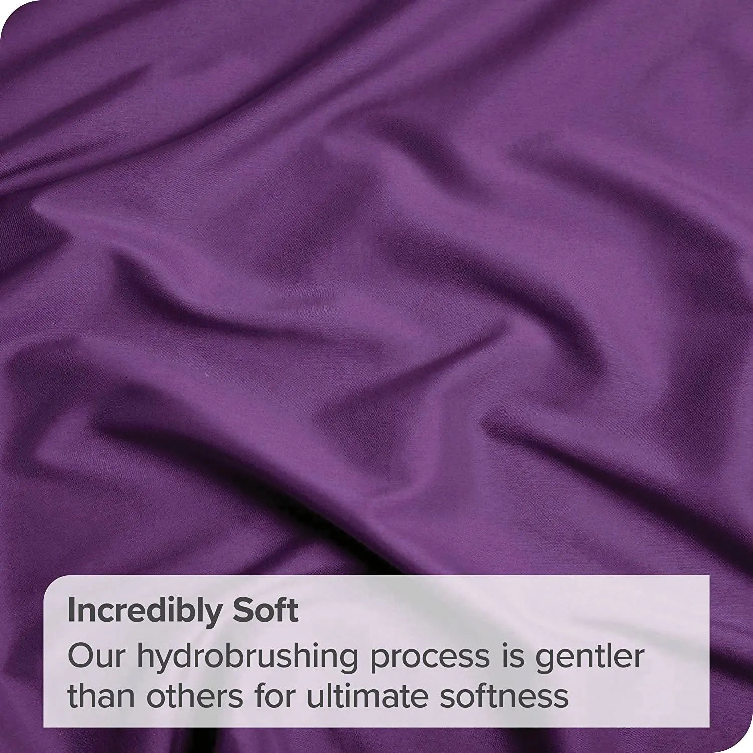 3 Piece Bed Sheet Set- Bedding Sheets & Pillowcases -Breathable Bedding - Wrinkle, Fade, Stain Resistant-Deep Pocket Flat Fitted Bed Sheet Set(Purple,Single) - Image 3