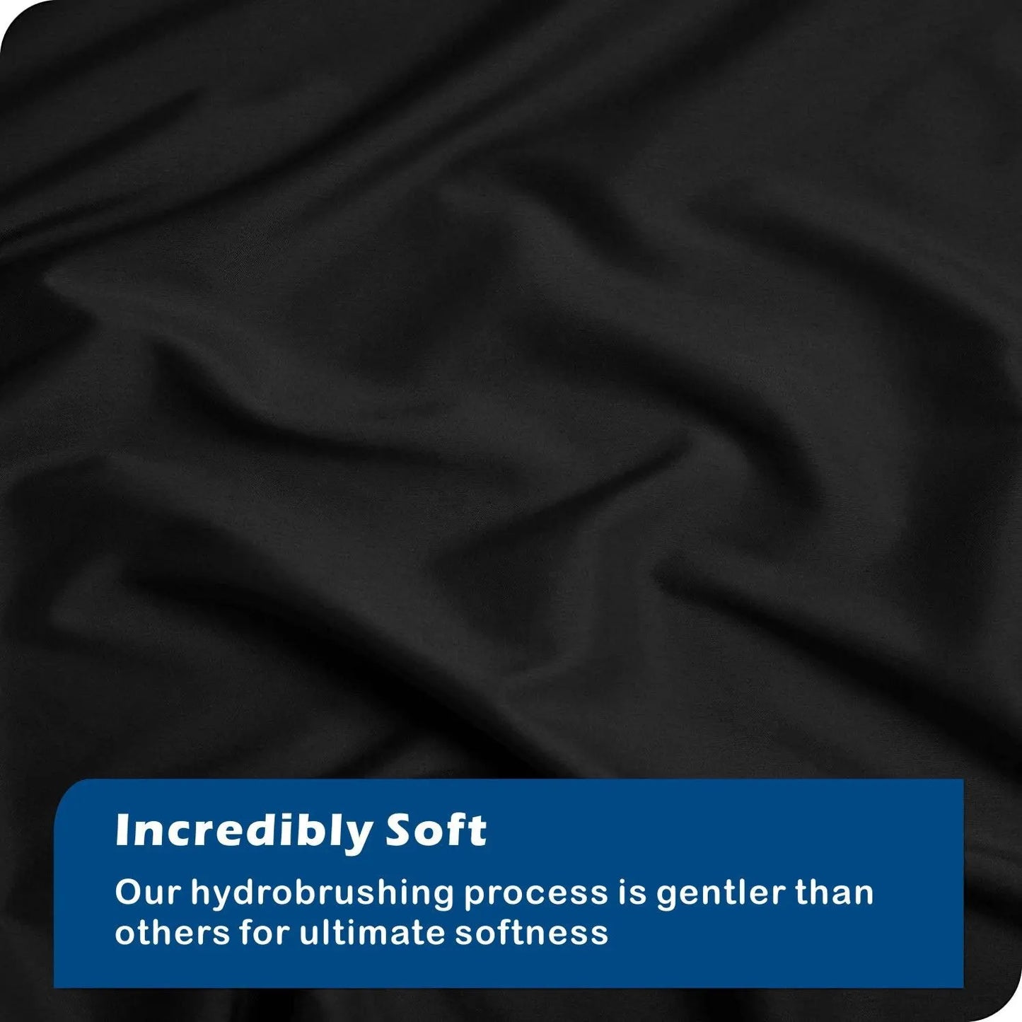 3 Piece Hotel Soft Microfiber Quilt Cover Set-2000TC Duvet/Donna Cover Set & Pillowcases -1 Quilt Cover Zipper Closure & 1 x Pillowcases-Breathable Bedding - Wrinkle, Fade, Stain Resistant(Black,Super King) - Image 4