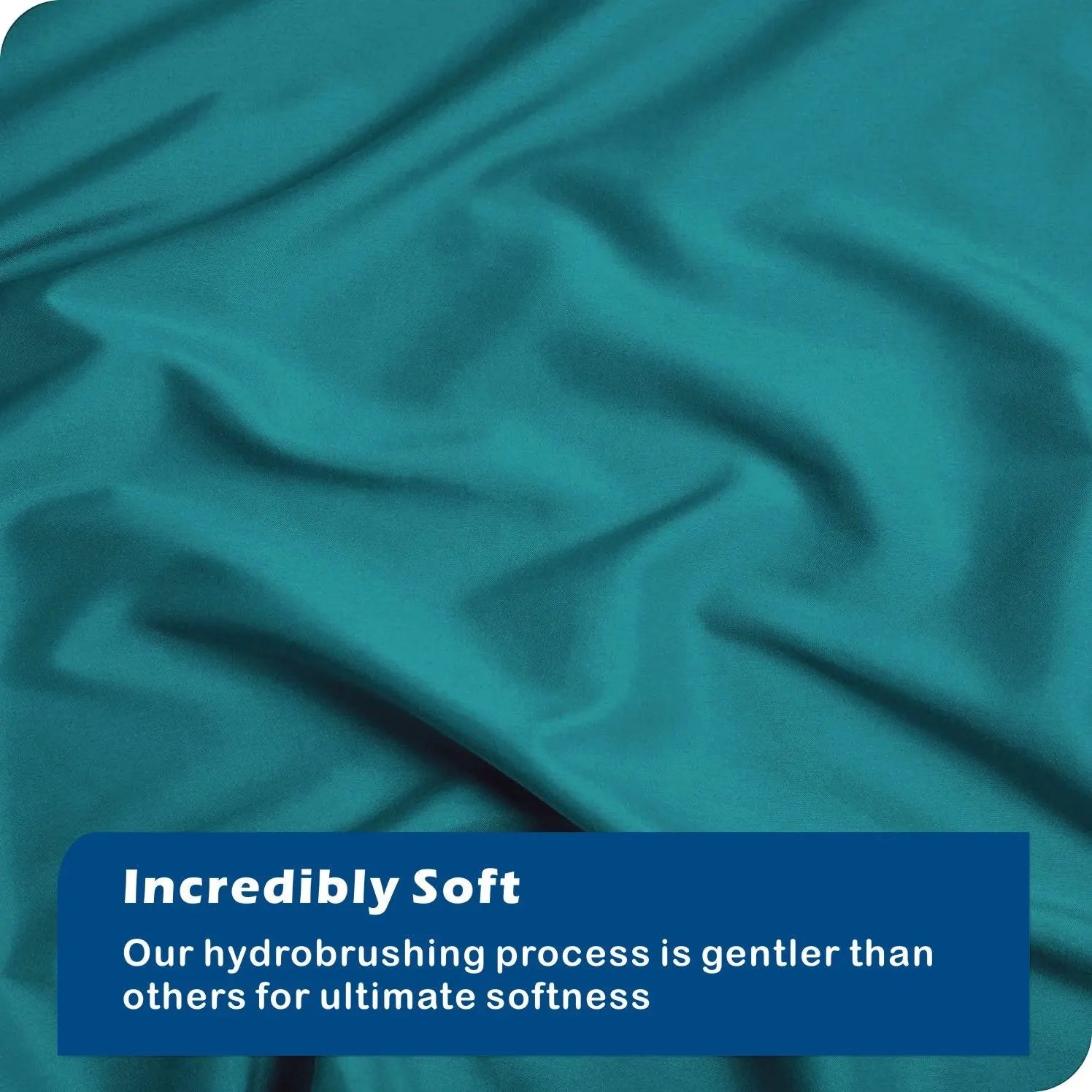 3 Piece Hotel Soft Microfiber Quilt Cover Set-2000TC Duvet/Donna Cover Set & Pillowcases -1 Quilt Cover Zipper Closure & 1 x Pillowcases-Breathable Bedding - Wrinkle, Fade, Stain Resistant(Biscay blue,Super King) - Image 4