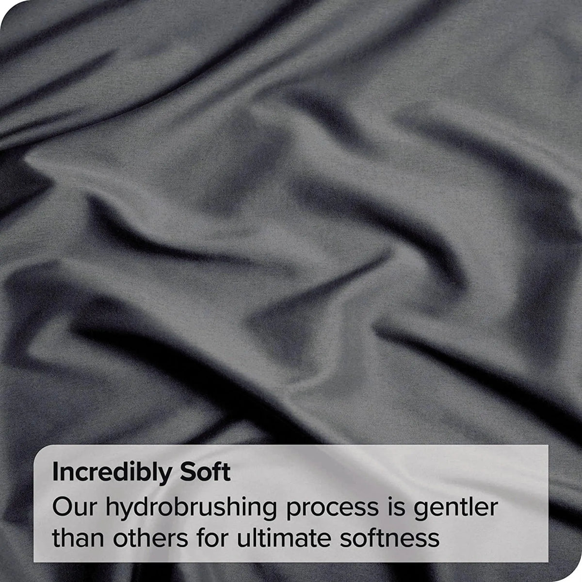 3 Piece Fitted Sheet Set- Fitted Sheet & Pillowcases -Breathable Bedding - Wrinkle, Fade, Stain Resistant- 40cm Deep Pocket Fitted Bed Sheet Set(Dark gray,Super King) - Image 8
