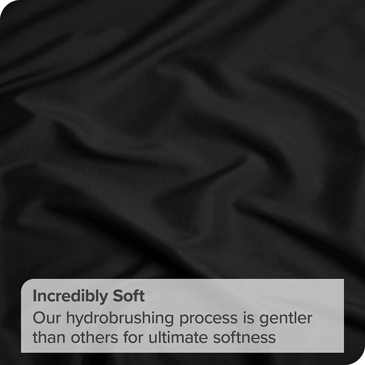 4 Piece Bed Sheet Set- Bedding Sheets & Pillowcases -Breathable Bedding - Wrinkle, Fade, Stain Resistant-Deep Pocket Flat Fitted Bed Sheet Set(Black,Super King) - Image 4