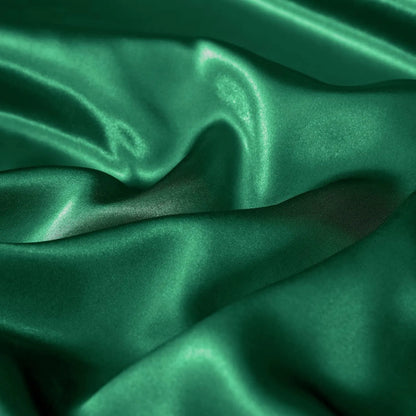 Satin Quilt cover Set Hotel 3 Pieces Quilt cover with Pillowcase, Art Silk Bedding Set-Luxury Soft Silky pillowcase for Hair and Skin, Similar to Silk Duvet/Donna Cover Set- 3 Pieces(King,Green) - Image 6
