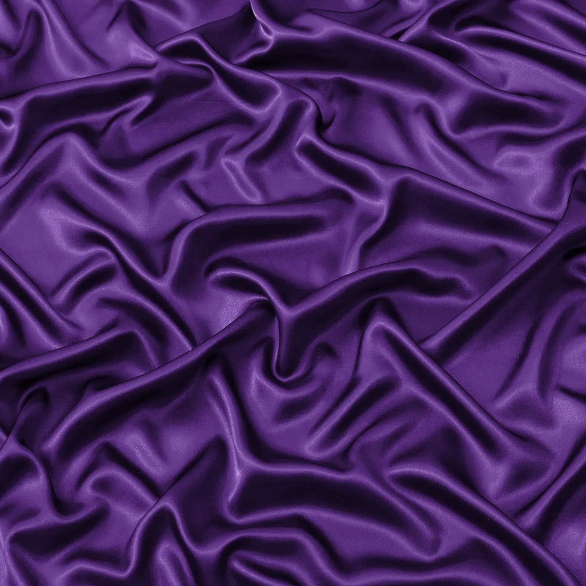 Satin Fitted Sheet Set Hotel 3 Pieces Fitted Sheet with Pillowcase, Art Silk Bedding Set-Luxury Soft Silky Sheets for Hair and Skin, Similar to Silk Fitted Sheets Set 3 Pieces(Queen,Purple) - Image 3