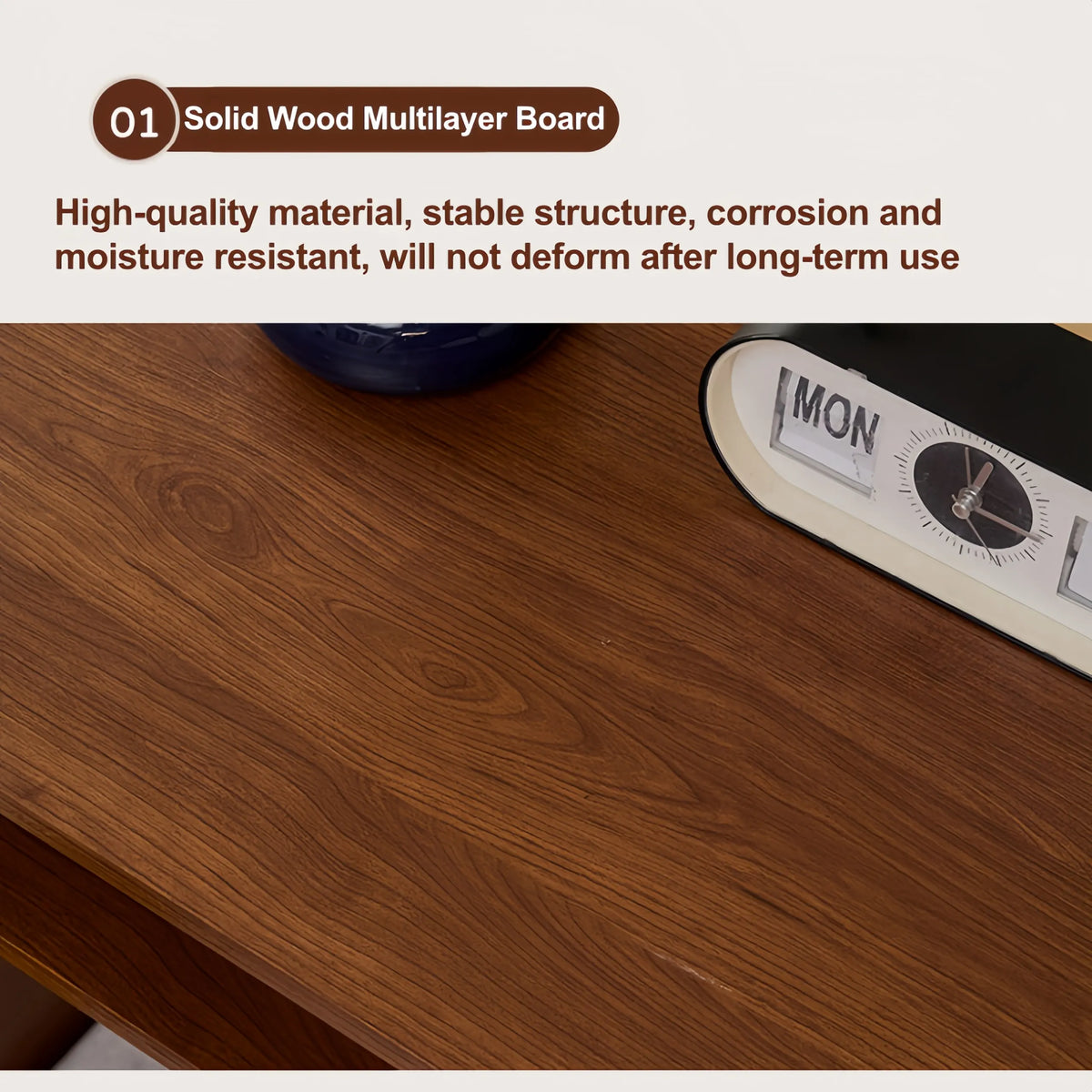 Bedside Table with Wireless Charging Station,LED Nightstand with Open Storage Drawers for Small Cats and Dogs Bed, Cozy Home for Living Room, Bedroom, Office, Sofa Side - Image 4