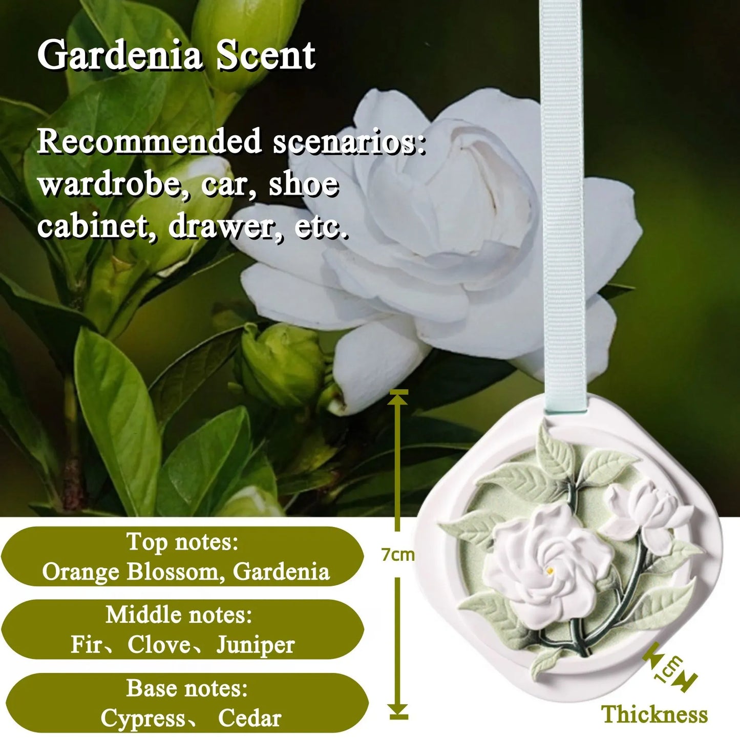 Moisture Absorber Bags & Scented Wardrobe Fresheners (9-Pack), Gardenia Scented Dehumidifier & Hanging Closet Sachets for Dampness & Odor Removal in Wardrobes, Cars & Bathrooms - Image 6