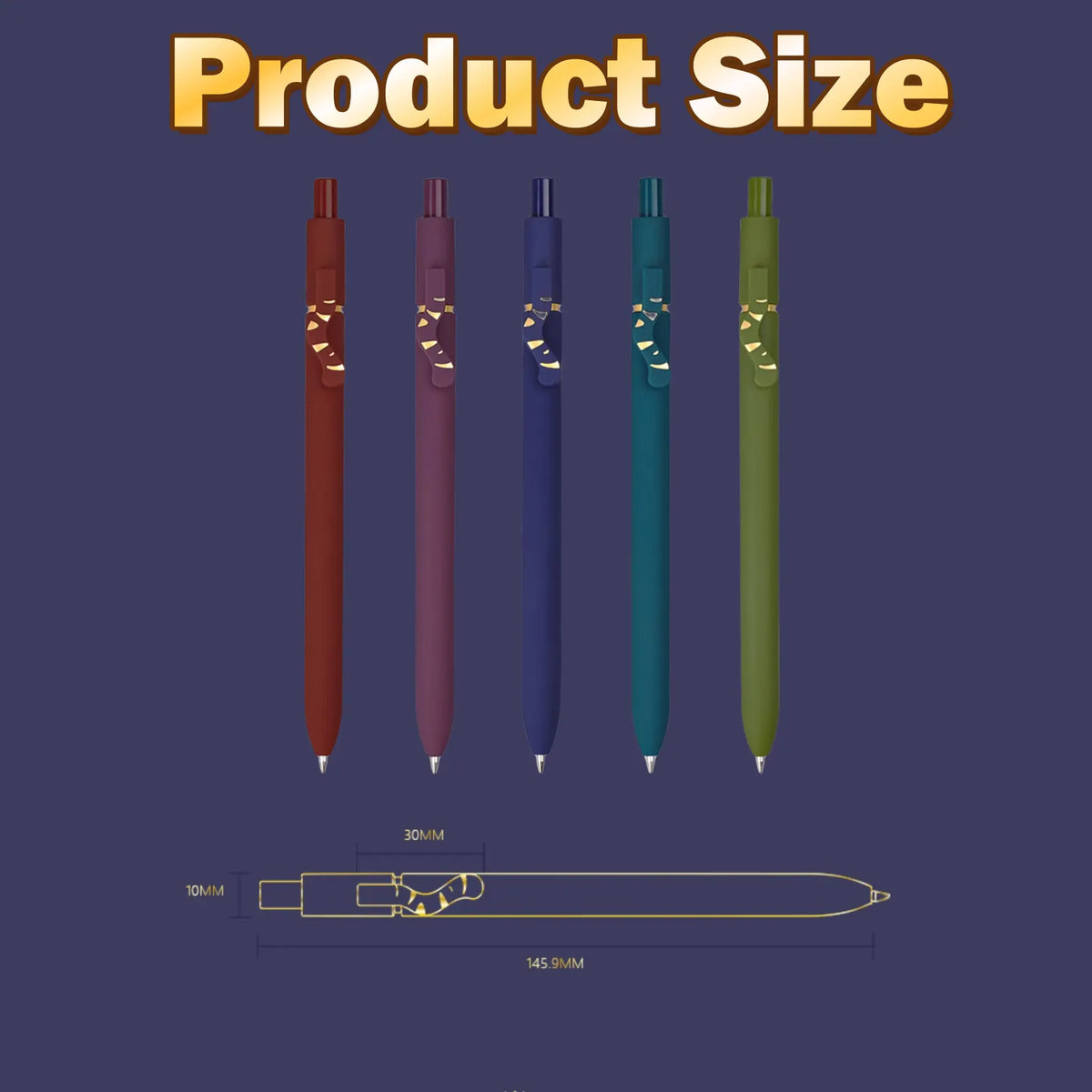 5 Pcs Retractable Gel Pens,0.5mm Ballpoint Black Ink Pens with Cute Cat Tail,Japanese Smooth Writing Fine for Cat Lovers School Office - Image 4