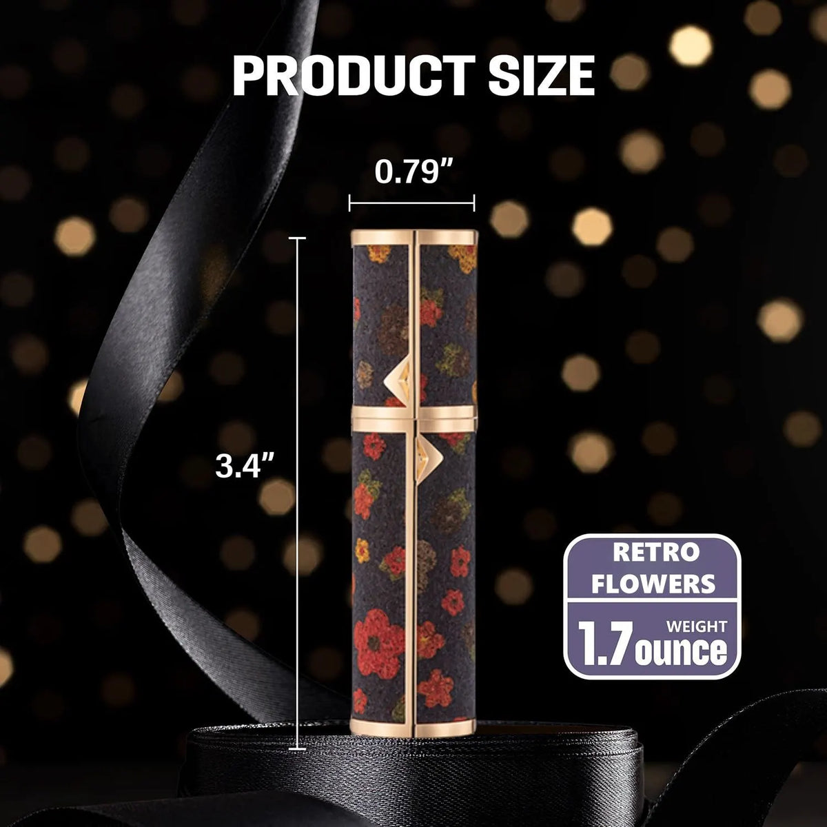 5ML Travel Perfume Atomizer, Refillable Perfume Bottle with Retro Pattern, Leakproof Portable Small Spray Bottle for Women & Men, Elegant Mini Fragrance Accessory - Image 6