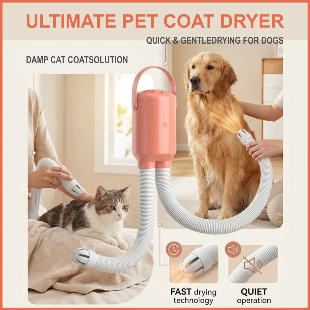 Portable Blanket Warmer,500W Mini Dryer Travel Clothes Dryer Machine,Comfortable Warm Air on The Bed,for Apartments, Suitable for Quilt, Underwear, Panties,Pet - Image 4