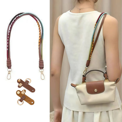 Mini Bag Replacement Thin Shoulder Strap with 2 Adapters for Longchamp,Imitation Pearl Bead Purse Handle Strap Bag Charms Handbag Chain Accessories Decoration for Women - Image 3