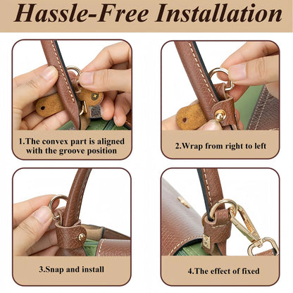 Mini Bag Replacement Thin Shoulder Strap with 2 Adapters for Longchamp,Imitation Pearl Bead Purse Handle Strap Bag Charms Handbag Chain Accessories Decoration for Women - Image 5