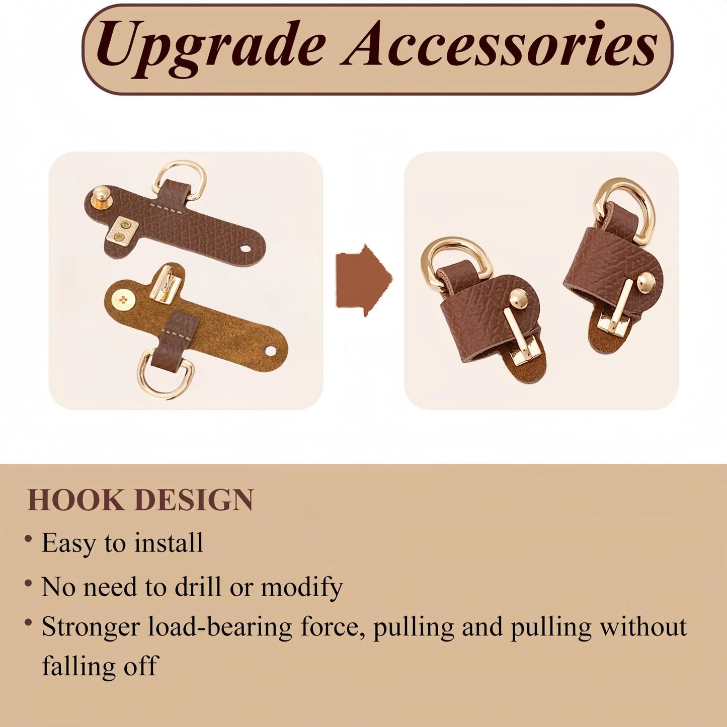 Mini Bag Replacement Thin Shoulder Strap with 2 Adapters for Longchamp,Imitation Pearl Bead Purse Handle Strap Bag Charms Handbag Chain Accessories Decoration for Women - Image 8