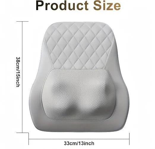 Shiatsu Neck Massager with Heat and Remote,3D Kneading Back Massager, Massage Pillow for Back,Shoulder, Leg for Pain Relief, Gifts for Men Women Mom Dad, at Home Office and Car(Gray) - Image 8