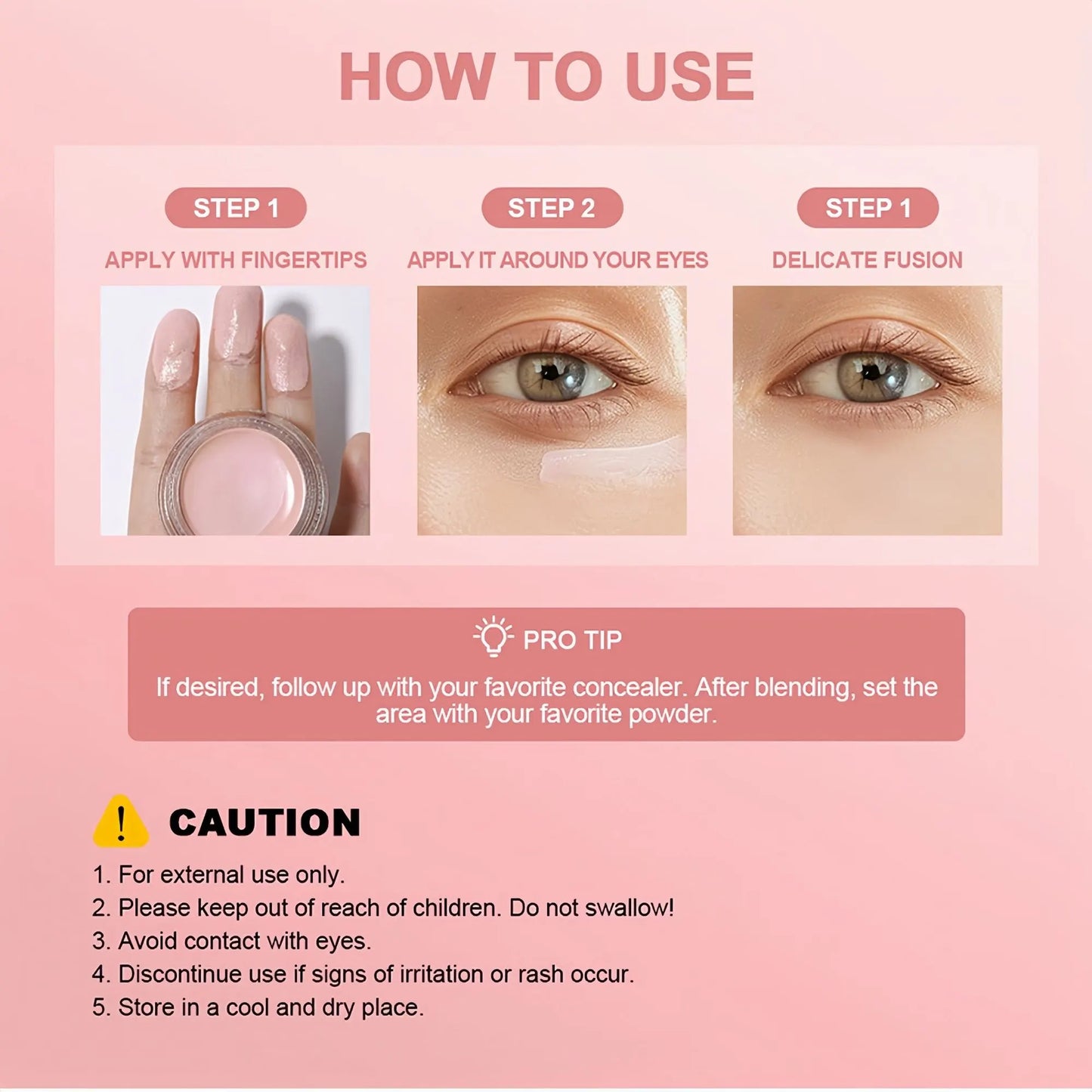 Eye Brightening Concealer&Multi Hydrating Moisturizing Stick Set,Reduce Wrinkle,Conceal Dark Circles, Colour-Correcting Eye&Facial Serum Balm - Image 6