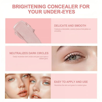 Eye Brightening Concealer&Multi Hydrating Moisturizing Stick Set,Reduce Wrinkle,Conceal Dark Circles, Colour-Correcting Eye&Facial Serum Balm - Image 7
