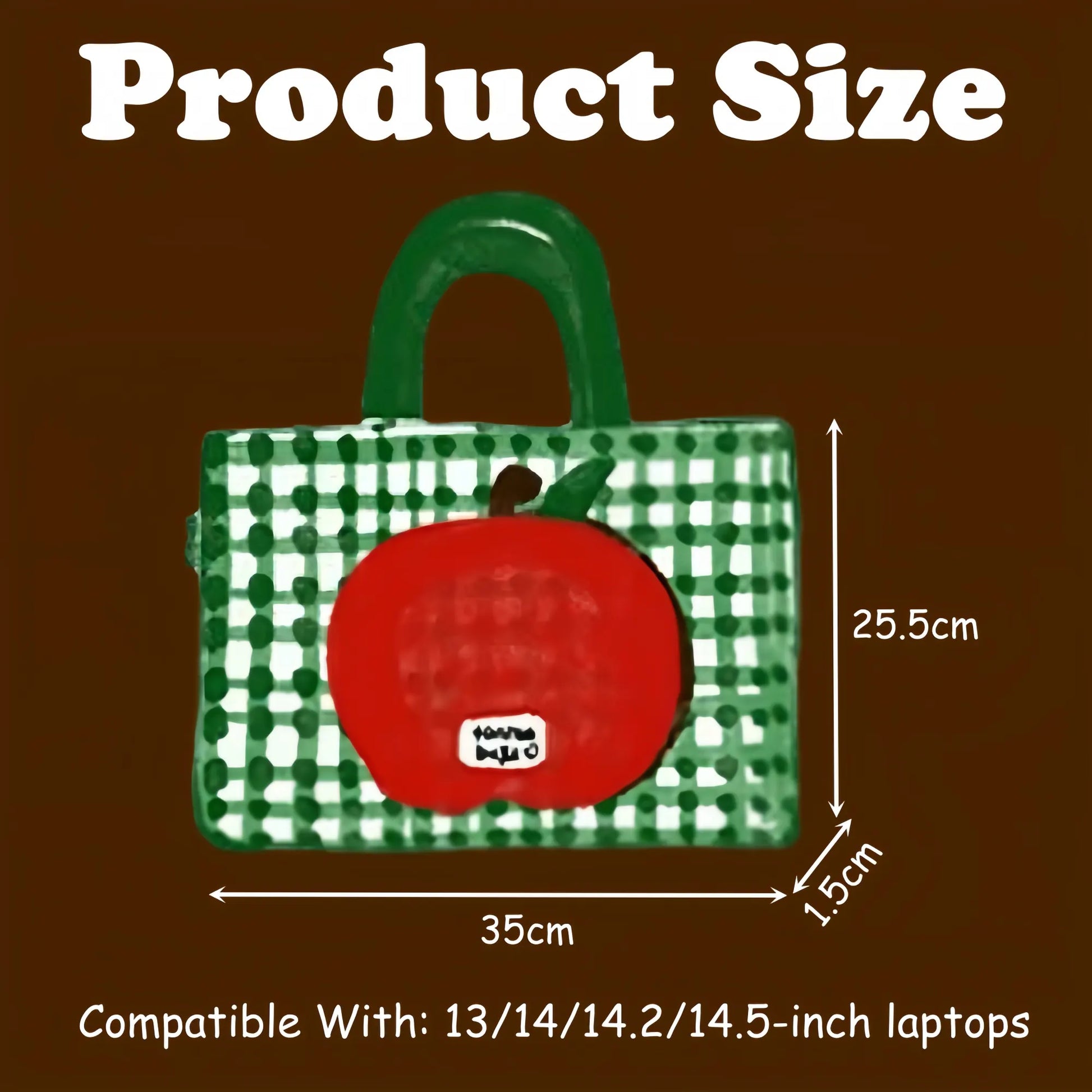 14 Inch Cute Laptop Sleeve with Removable Mini Organizer,Multi-Compartment Shockproof Computer Bag,Student Style Carring Bag for MacBook Air/Pro,Travel,Daily Accessories - Image 6