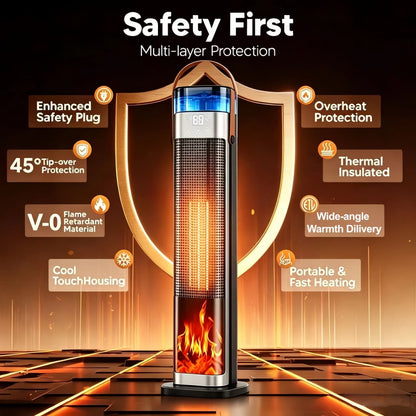 Tower Space Heater with Humidifier - Image 9