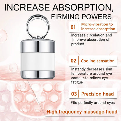 Microcurrent Eye Cream,Under Eye Cream for Dark Circles,Puffiness and Wrinkles, Hyaluronic Acid + Peptide+ Caffeine Eye Cream Anti Aging,Hydrating Eye Care,Gentle Vibration - Image 6