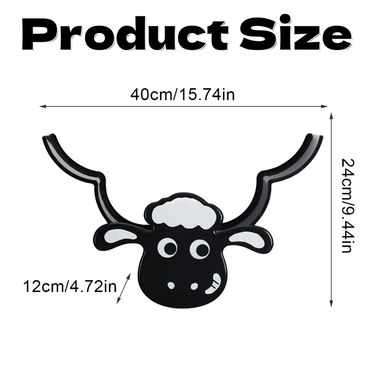 Creative Sheep Toilet Paper Holder, Wall-Mounted Metal Tissue Storage Rack, Punch-Free Easy Installation Paper Towel Holder, Funny Home Decor for Bathroom - Image 8