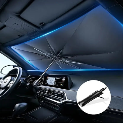 Car sunshade, windshield sun protection and heat insulation sunshade, blackout curtain equipment, car interior windshield, small car sunshade umbrella - Image 7
